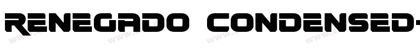 Renegado Condensed字体转换